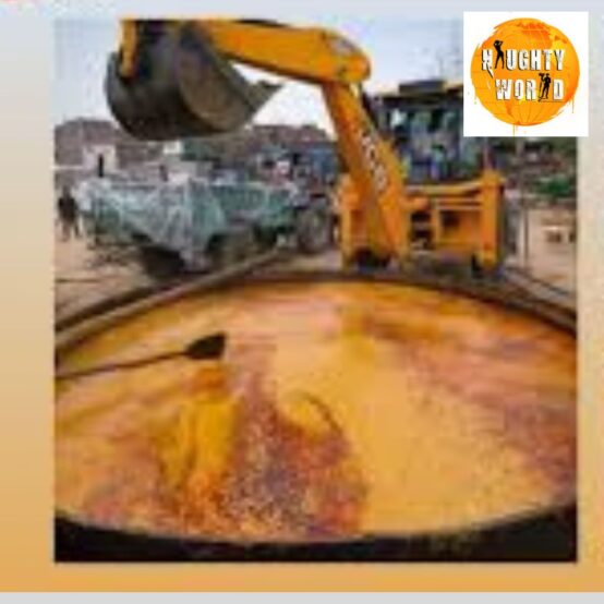 Trending: A JCB used for stirring dal makhni; netizens react