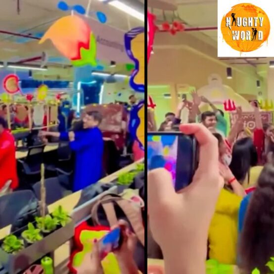 Trending: Kolkata office’s Durga Puja celebration leaves the internet divided