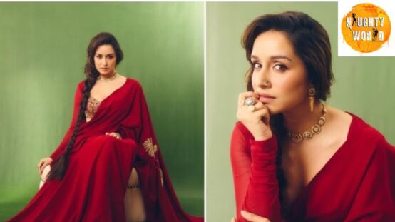 Shraddha Kapoor oozes Navratri vibes in a red saree look
