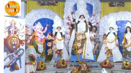Durga Puja pandal in Lucknow shows Maa slaying demon ‘American Tariffs’