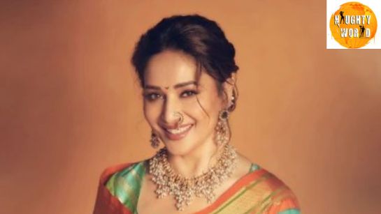 Gracefulness at its best, Madhuri Dixit stuns in a silk saree