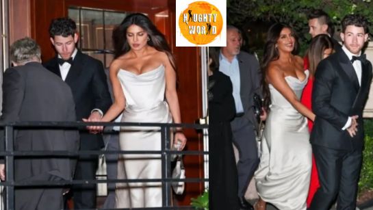 Priyanka Chopra stuns in a wedding gown look at the Golden Globes after-party