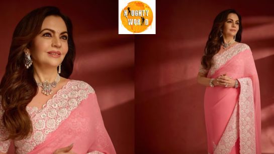 Standing apart from the crowd, Nita Ambani stuns in a rose pink saree