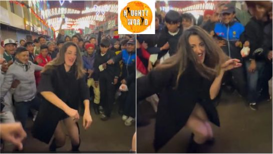 Trending: A foreign tourist in Shillong on New Year’s Eve dances around a ‘protective circle’