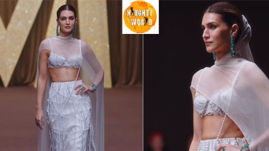 Dubai Fashion Week KritiSanon stuns as showstopper for Manish Malhotra