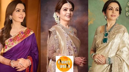 Nita Ambani oozed grace in a purple saree at Arjun Tendulkar’s wedding celebrations