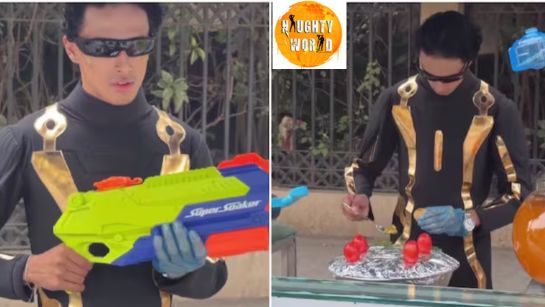 Trending Mumbai’s Gen Z serves panipuri with jaljeera-filled water gun