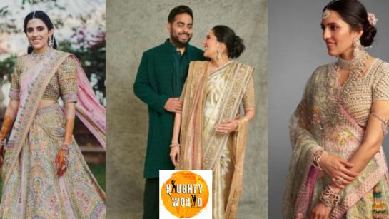 Shloka Mehta serves dazzling looks for a wedding in a golden outfit