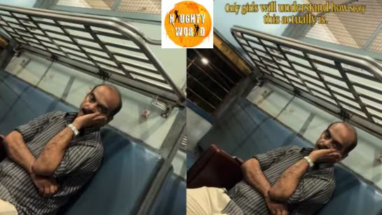 Trending: A woman shares a video of a man creepily staring at her in a train