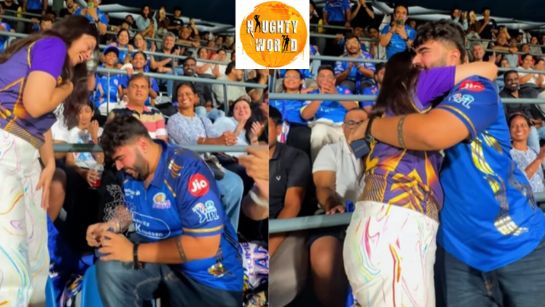 Trending: Man proposes to girlfriend during live MI vs KKR match in IPL 2026
