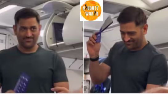 Trending: Passengers erupt in cheers after spotting MS Dhoni on Chennai flight