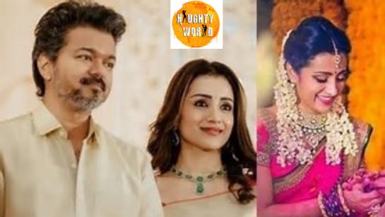 Trisha Krishnan at Eka Lakhani’s wedding steals the show, donning a silk saree