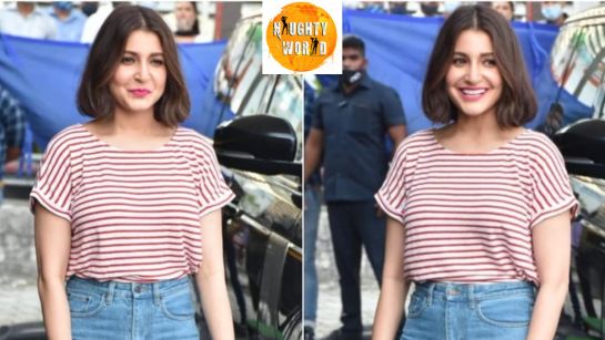 Anushka Sharma, in a striped top, served Gen Z fashion goals