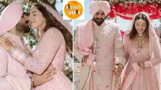 MehreenPirzada, for her wedding, stuns in a pink anarkali ensemble