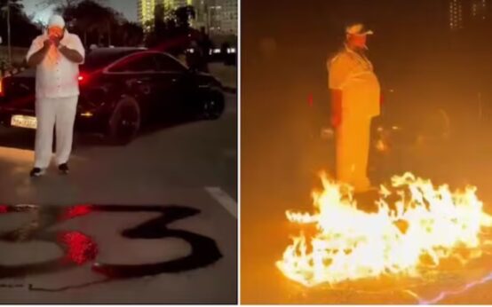 Trending: Mumbai man gets arrested after setting fire on the road for a reel