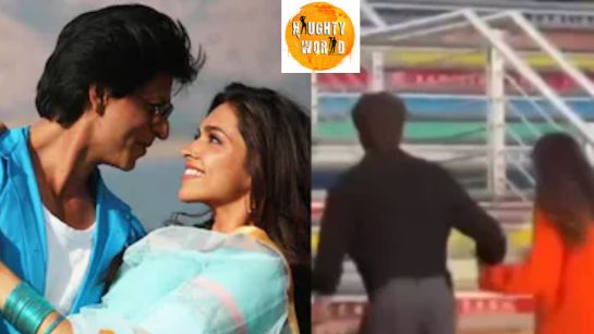During King shoot, SRK helps pregnant DeepikaPadukone climb stairs