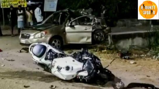 Hayabusa bike crashes into a car in Telangana, killing two children among five