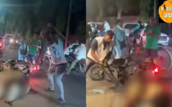 In Odisha’s Berhampur, a man and woman were beaten on the road; the video has gone viral