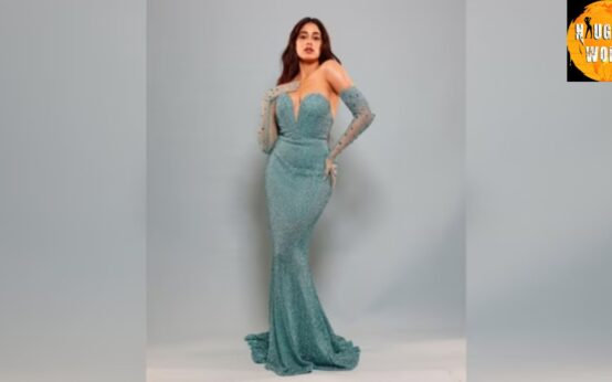 Janhvi Kapoor looked ethereal in a dreamy strapless gown and a matching dupatta