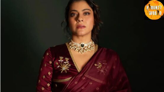Kajol stunned in a wine-coloured gown and glittery statement necklace