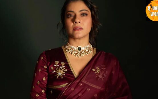Kajol stunned in a wine-coloured gown and glittery statement necklace