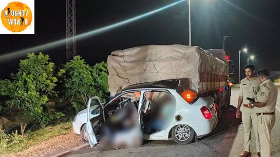 Karnataka highway accident: Five friends were killed after a car crashed into a parked lorry