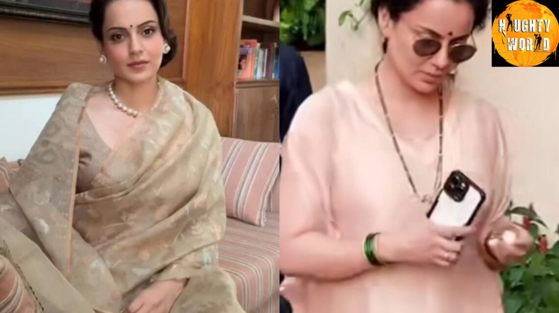 Sparking wedding buzz, KanganaRanaut steps out wearing a mangalsutra