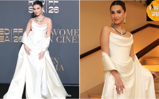 Tara Sutaria stuns in an ivory ensemble at the Cannes 2026