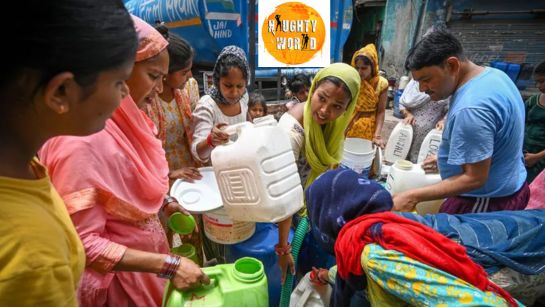 Trending: Noida residents seen lining up with buckets amidst water shortage