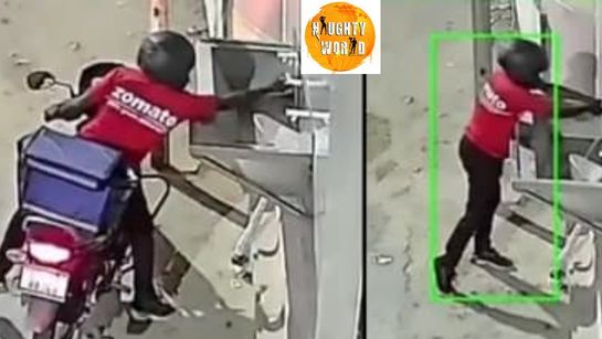 Trending: A Zomato delivery agent steals a tap from a public water kiosk at a UP temple