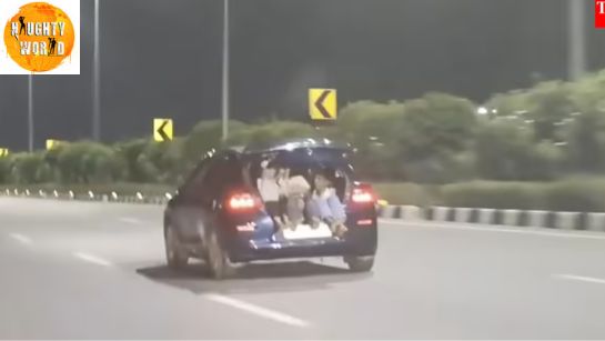 Trending: Hyderabad family seen driving at a high speed with children in the open boot