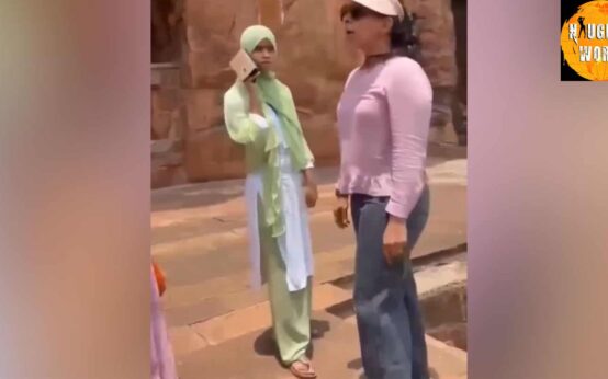 Trending: A Tourist at Karnataka’s temple seen in a heated clash with staff for wearing slippers