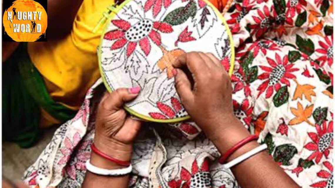 Crafting on any textile product is a testament to the uniqueness and beauty of Indian embroidery.