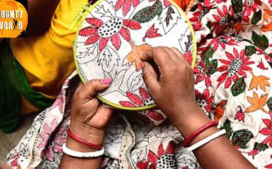 Crafting on any textile product is a testament to the uniqueness and beauty of Indian embroidery.
