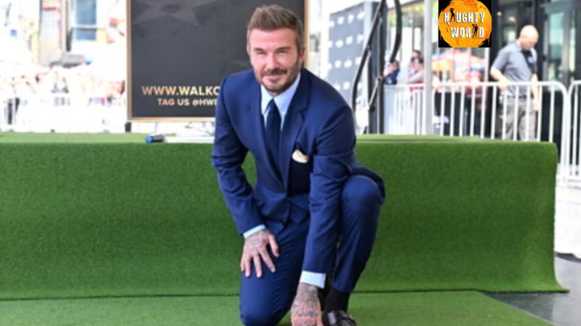 David Beckham was honoured with a Hollywood Walk of Fame star.