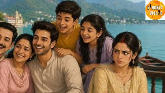 Husband bought his whole family on their honeymoon to Nainital.