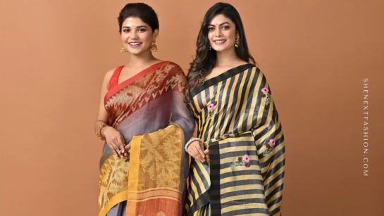 India is known for its beautiful sarees from each state, especially from Bengal and Gujarat.