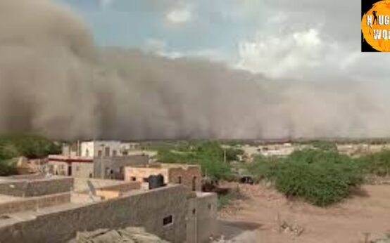 Massive Sandstorm takes over the city of Jaisalmer