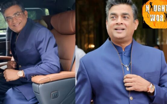 R Madhavan was wearing a rare Titan Jalsa watch, which caught people's eyes.