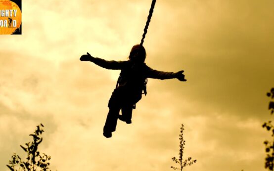 The Brazilian women's rope jump is a death trap, though the rope was attached.