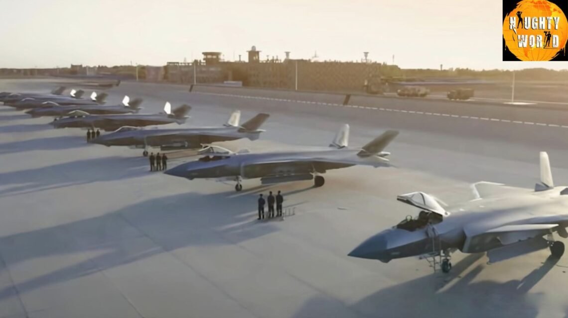 China’s Stealth Edge J-20 fighters massed near India.