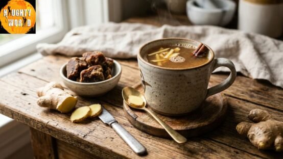 Monsoon Remedy Ginger and Jaggery for Throat Health.