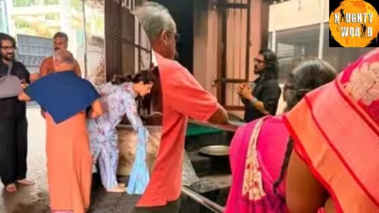 Ram Charan seeks blessings in Coimbatore after wrist surgery