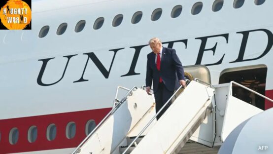 Security concerns force Trump to switch aircraft in Turkey.