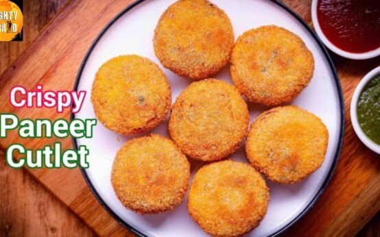 Crispy paneer cutlets in 30 minutes.