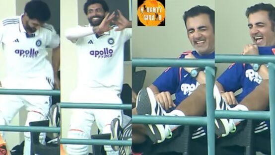 A Glance of Gautam Gambhir's Precious Reaction as Ravindra Jadeja Imitates Kuldeep Yadav's Bowling Style
