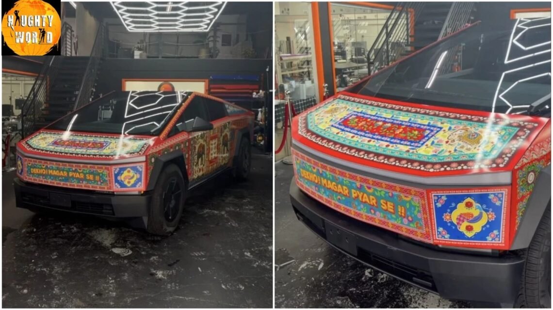 Tesla Cybertruck gets a vibrant Indianmakeover in the US.