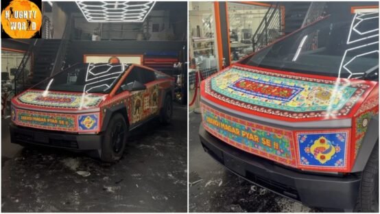 Tesla Cybertruck gets a vibrant Indianmakeover in the US.