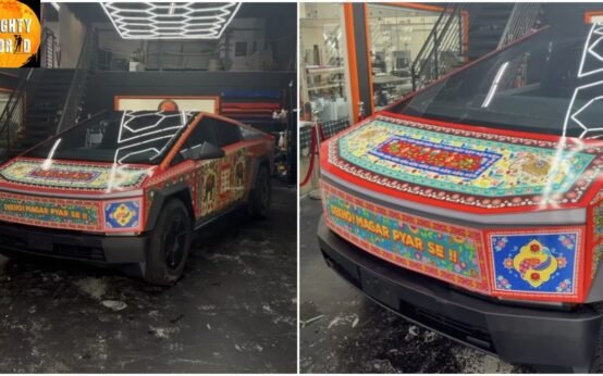 Tesla Cybertruck gets a vibrant Indianmakeover in the US.