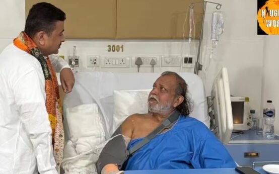 The veteran actor and politician Mithun Chakraborty is hospitalized in Kolkata.